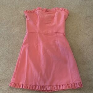 French Connection whisper ruth frill dress